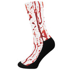 Dripping Blood Print Crew Socks