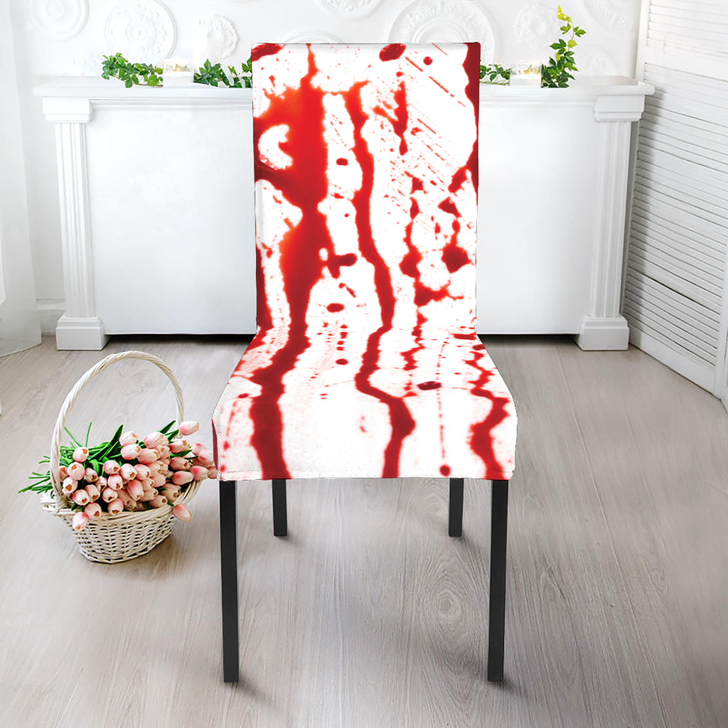 Dripping Blood Print Dining Chair Slipcover