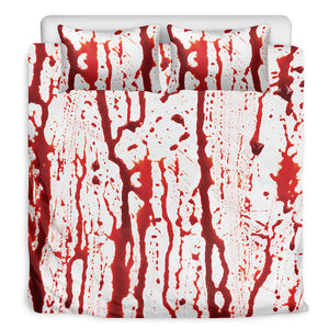 Dripping Blood Print Duvet Cover Bedding Set