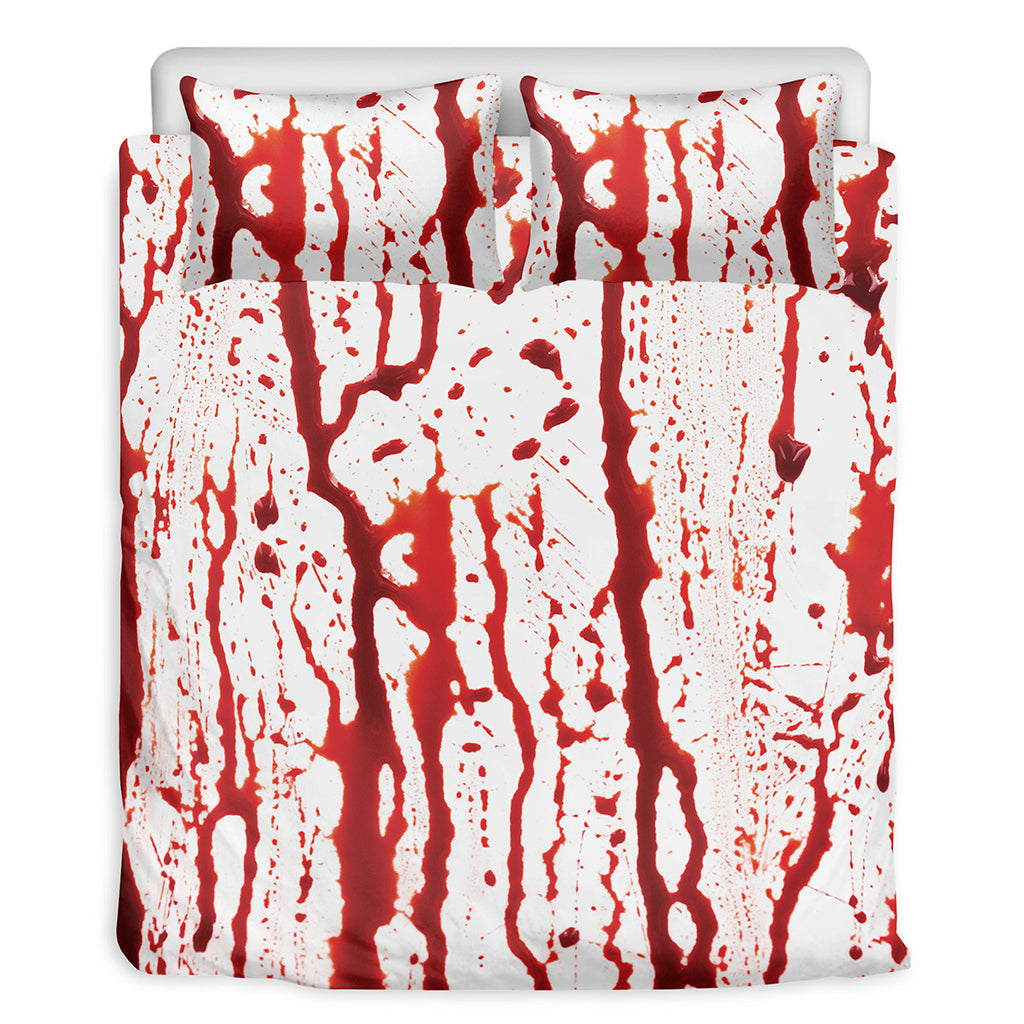 Dripping Blood Print Duvet Cover Bedding Set