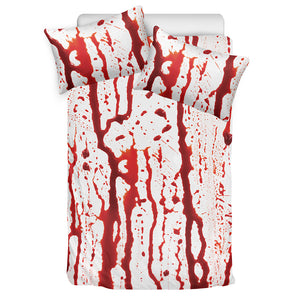 Dripping Blood Print Duvet Cover Bedding Set