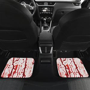 Dripping Blood Print Front and Back Car Floor Mats