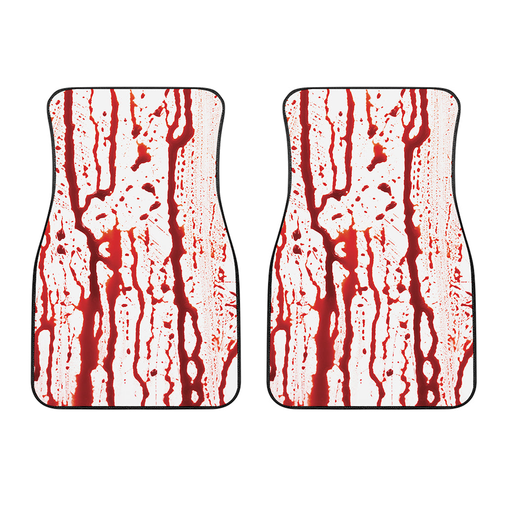 Dripping Blood Print Front Car Floor Mats