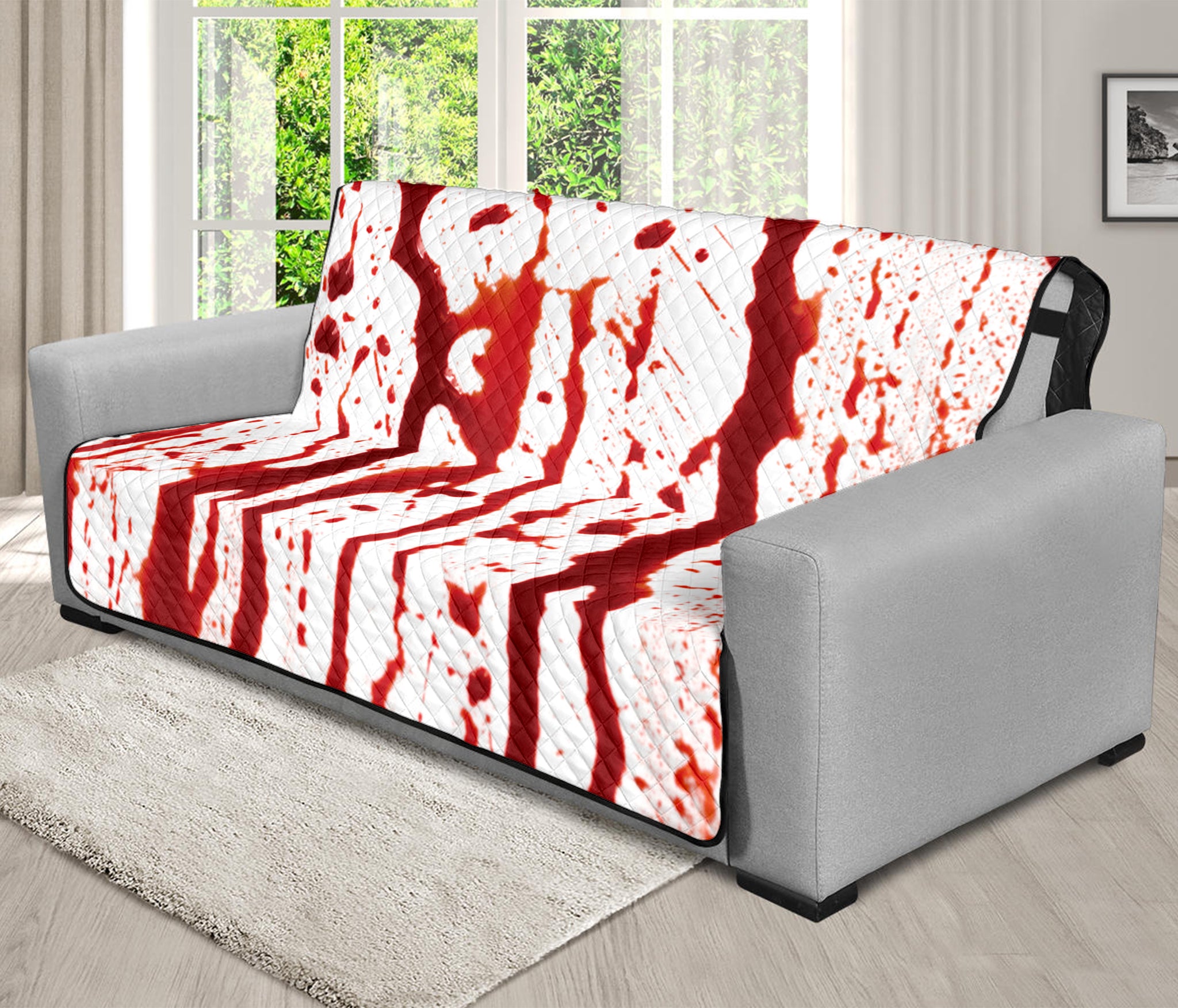 Dripping Blood Print Futon Protector