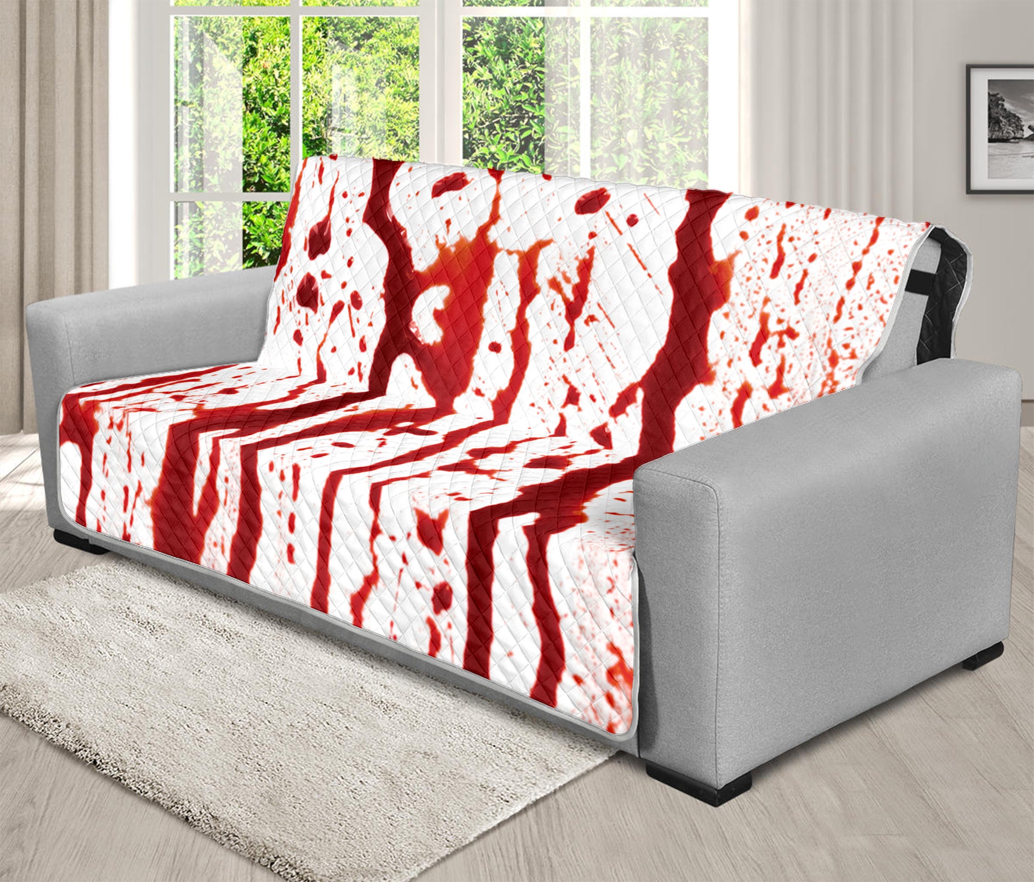 Dripping Blood Print Futon Protector