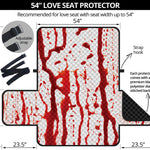 Dripping Blood Print Loveseat Protector