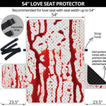 Dripping Blood Print Loveseat Protector