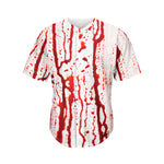 Dripping Blood Print Men's Baseball Jersey