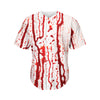 Dripping Blood Print Men's Baseball Jersey