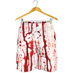 Dripping Blood Print Men's Shorts