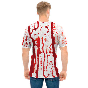 Dripping Blood Print Men's T-Shirt