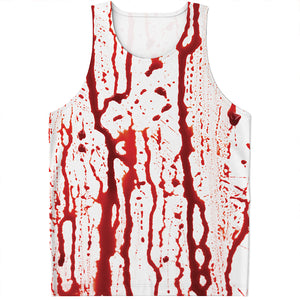 Dripping Blood Print Men's Tank Top