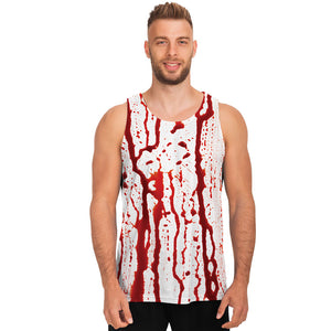 Dripping Blood Print Men's Tank Top