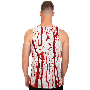 Dripping Blood Print Men's Tank Top