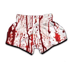 Dripping Blood Print Muay Thai Boxing Shorts