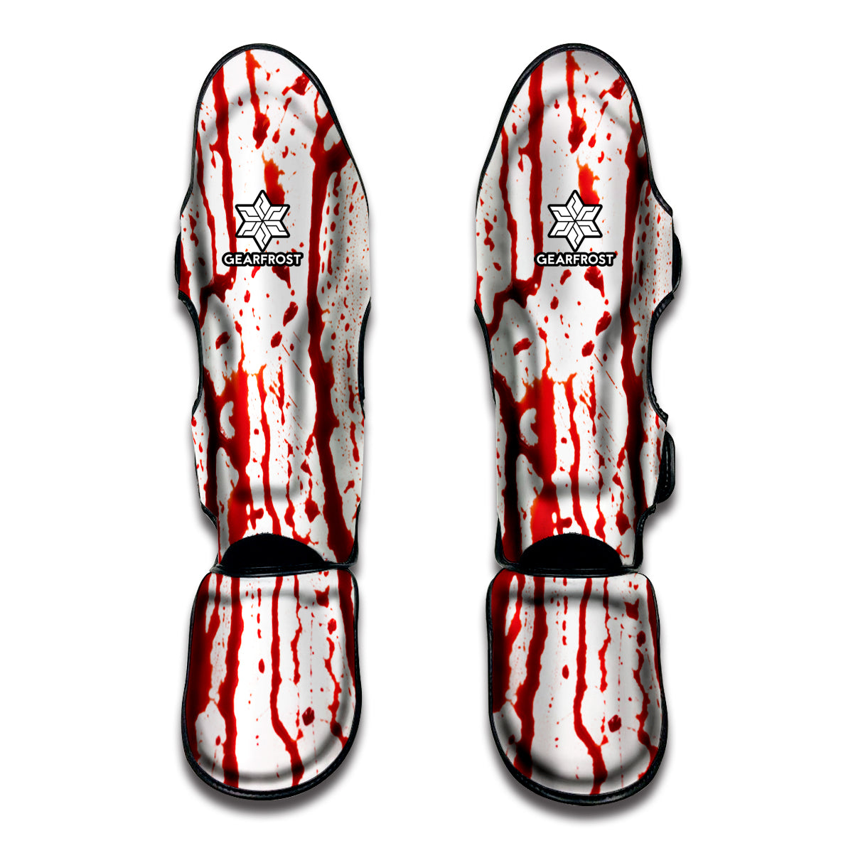 Dripping Blood Print Muay Thai Shin Guard
