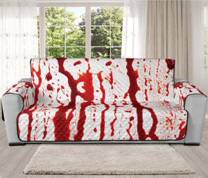 Dripping Blood Print Oversized Sofa Protector