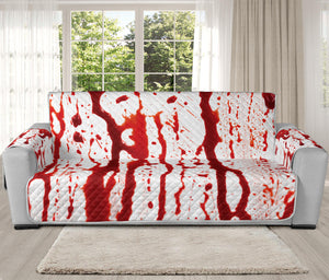 Dripping Blood Print Oversized Sofa Protector