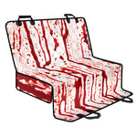 Dripping Blood Print Pet Car Back Seat Cover