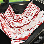 Dripping Blood Print Pet Car Back Seat Cover