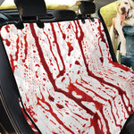 Dripping Blood Print Pet Car Back Seat Cover