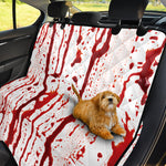 Dripping Blood Print Pet Car Back Seat Cover