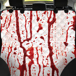 Dripping Blood Print Pet Car Back Seat Cover