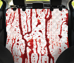 Dripping Blood Print Pet Car Back Seat Cover