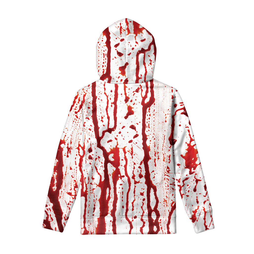 Dripping Blood Print Pullover Hoodie