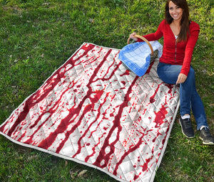 Dripping Blood Print Quilt