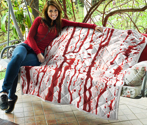 Dripping Blood Print Quilt