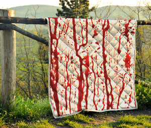 Dripping Blood Print Quilt