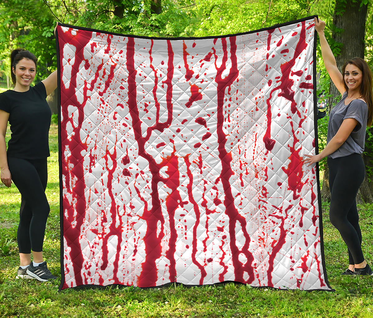 Dripping Blood Print Quilt