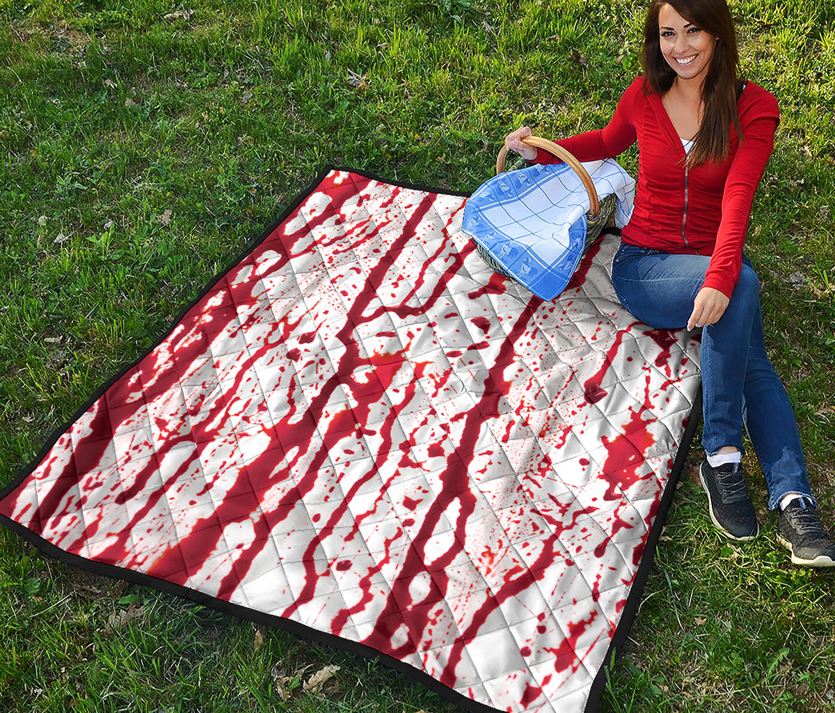 Dripping Blood Print Quilt