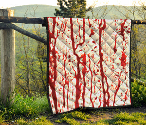 Dripping Blood Print Quilt