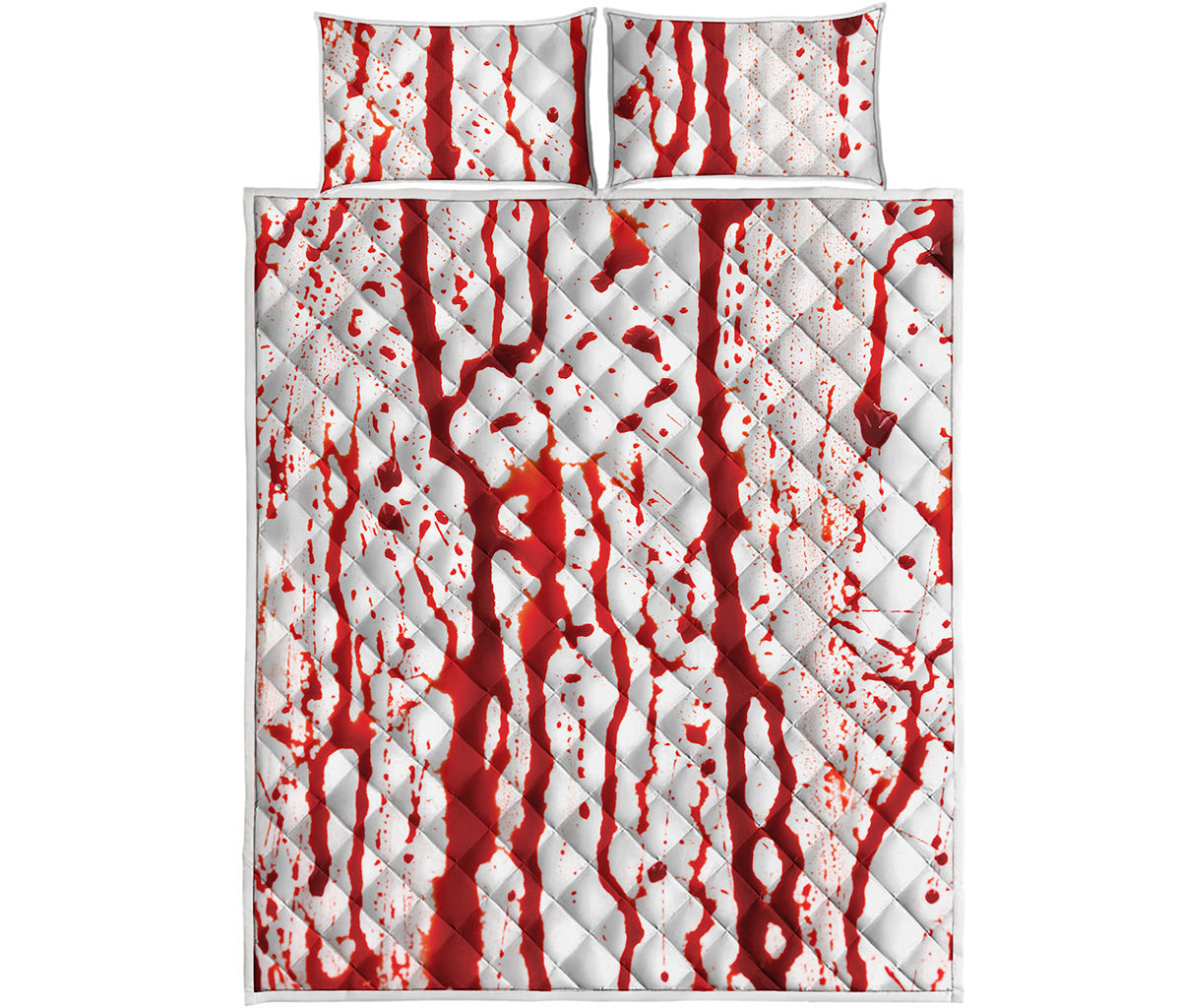 Dripping Blood Print Quilt Bed Set