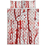 Dripping Blood Print Quilt Bed Set