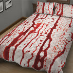 Dripping Blood Print Quilt Bed Set