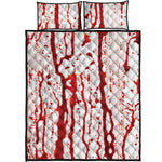 Dripping Blood Print Quilt Bed Set