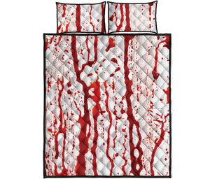 Dripping Blood Print Quilt Bed Set