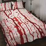 Dripping Blood Print Quilt Bed Set