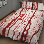 Dripping Blood Print Quilt Bed Set