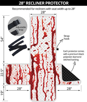 Dripping Blood Print Recliner Protector