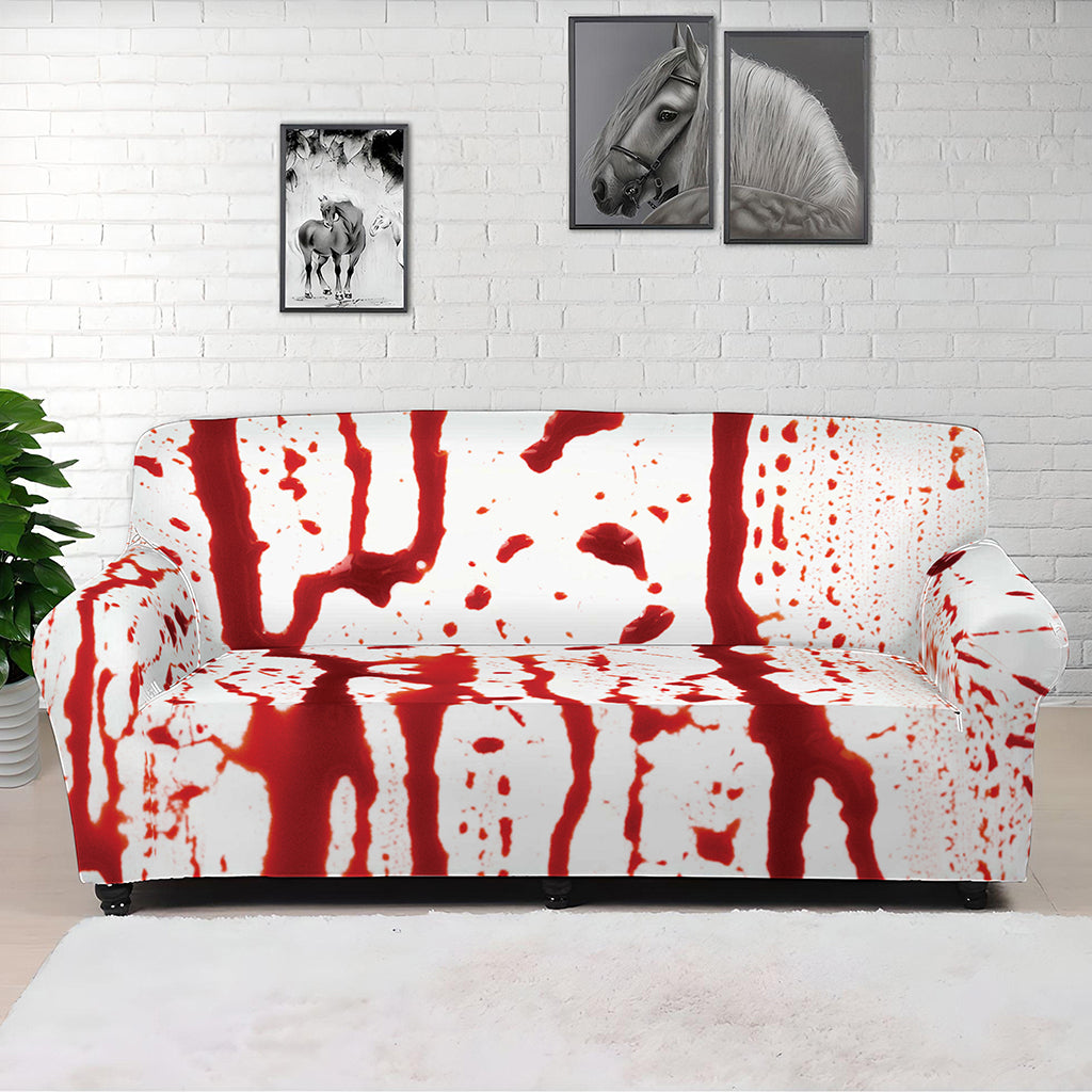 Dripping Blood Print Sofa Cover