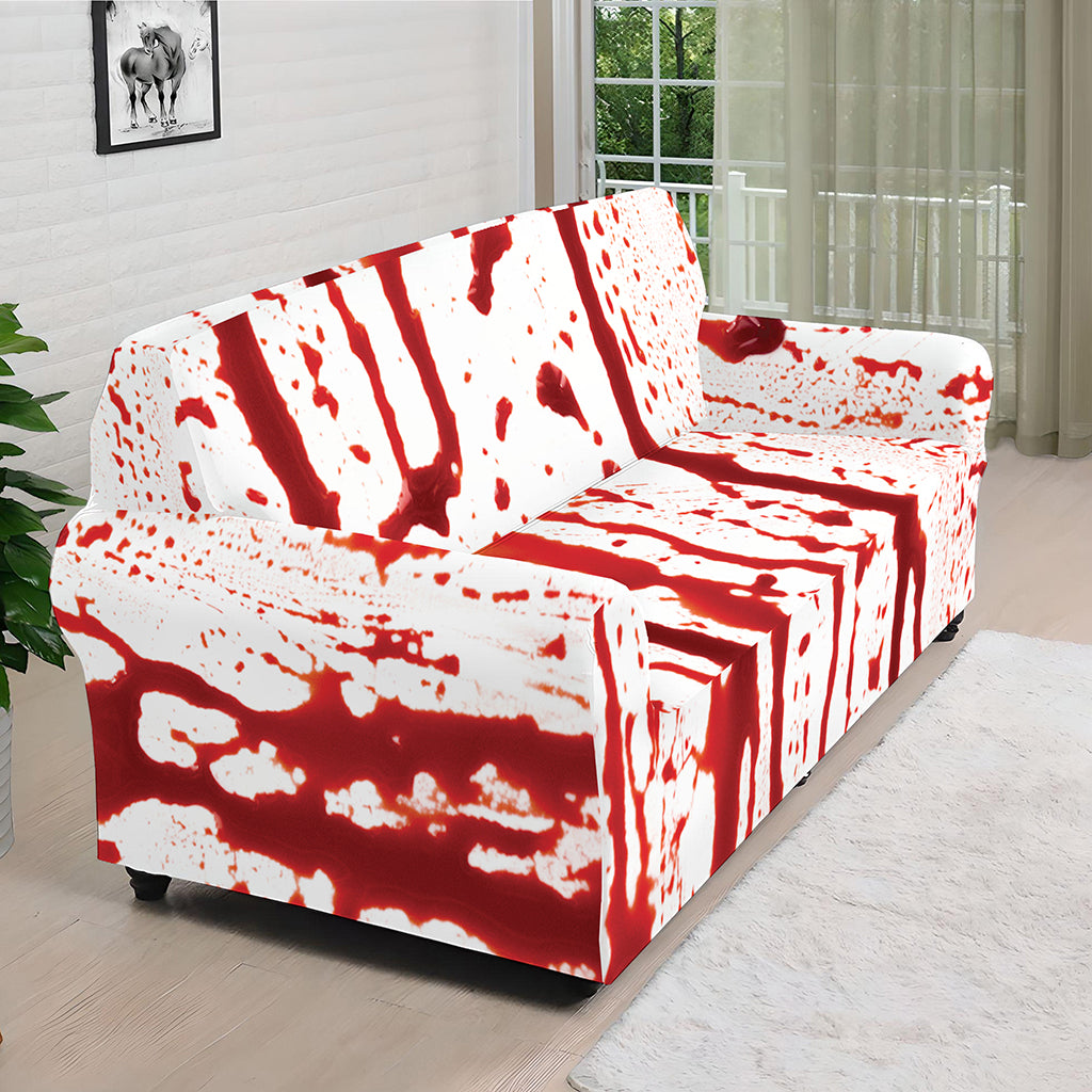 Dripping Blood Print Sofa Cover