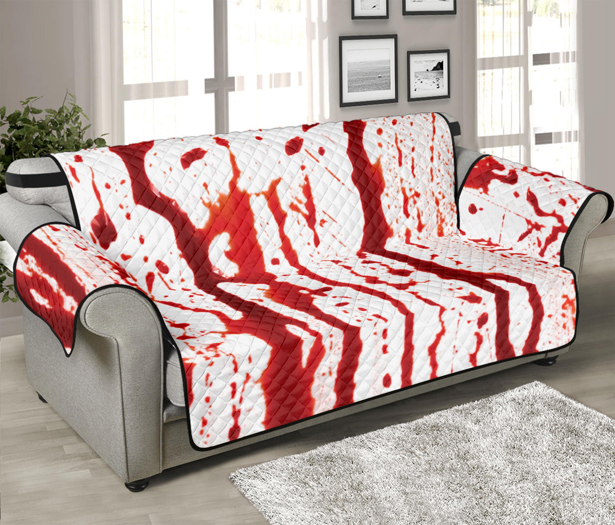 Dripping Blood Print Sofa Protector