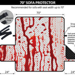 Dripping Blood Print Sofa Protector