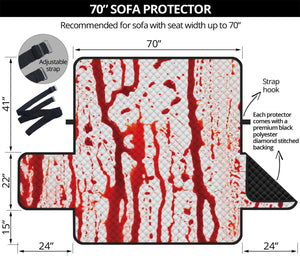 Dripping Blood Print Sofa Protector