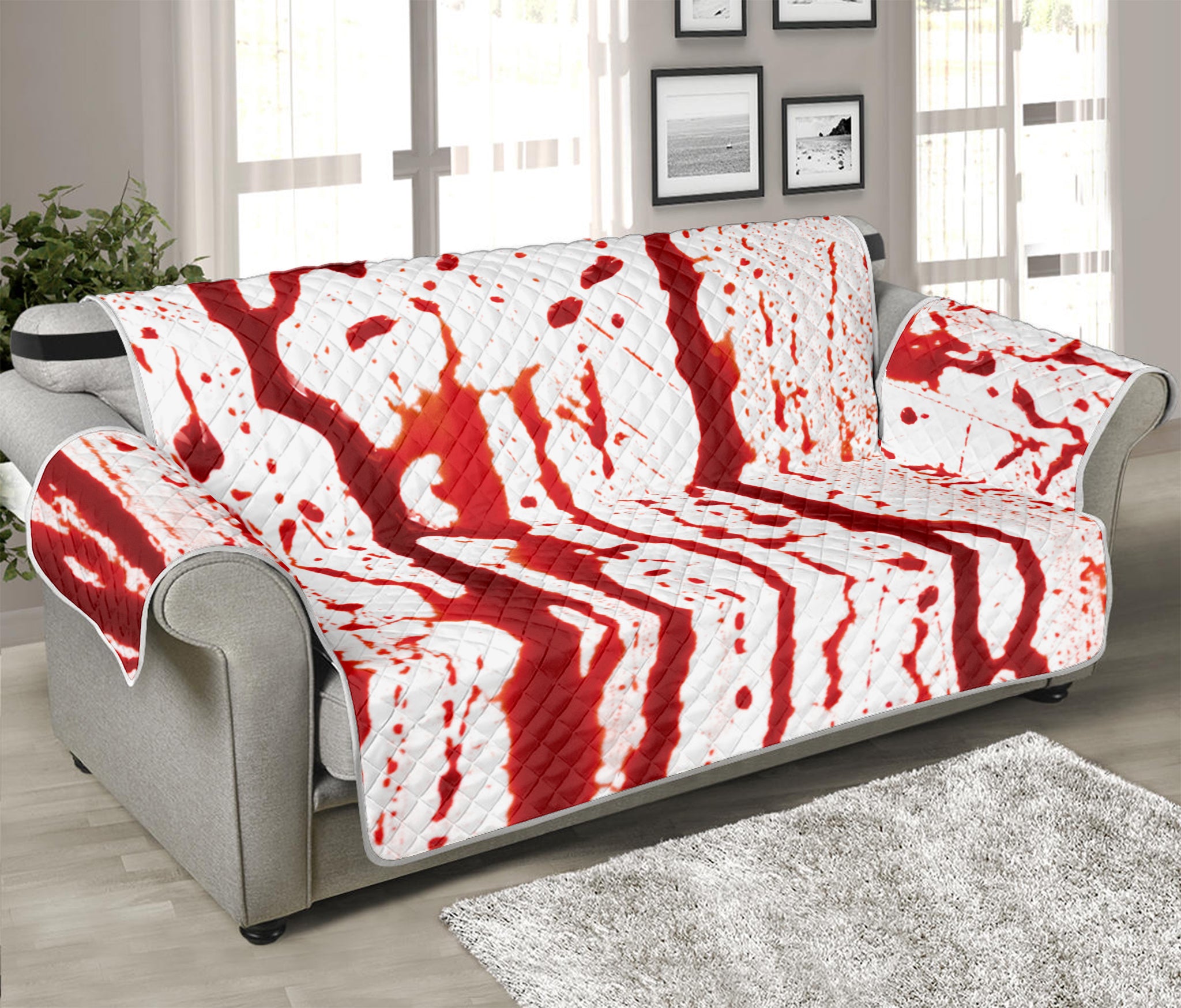 Dripping Blood Print Sofa Protector