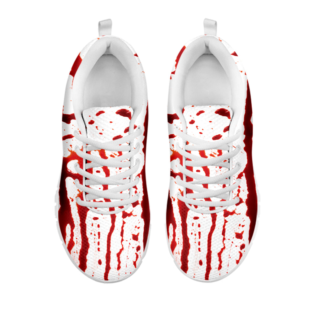 Dripping Blood Print White Sneakers